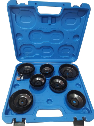 [X10168] JUEGO 14 LLAVES TIPO COPA PARA EXTRAER FILTRO DE ACEITE - IH-F6003