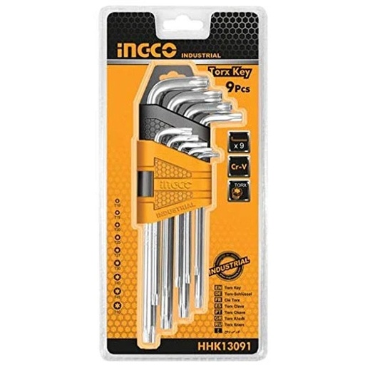 [X10487] JUEGO LLAVES TORX 9PZS T10-T50