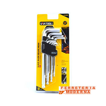 [X1056] LLAVE BRISTOL 9PCS- YAA902