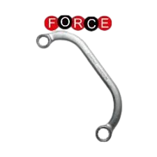 [X10443] LLAVE ESTRIADA  #10X12  MEDIA LUNA "C" CROMADA LARGO 141MM