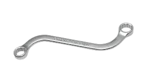 [X10449] LLAVE ESTRIADA #11X13 MEDIA LUNA "S" CROMADA LARGO 142MM