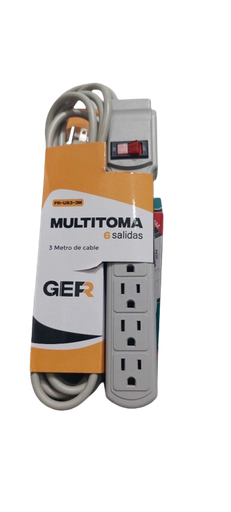 [X10789] MULTITOMA X6 SALIDAS GER X3 MTS CABLE RETIE