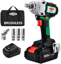 PISTOLA INALAMBRICA DE IMPACTO BRUSHLESS 6 MESES DE GARANTIA - x002tg7uar