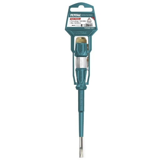 [X10555] PROBADOR DE VOLTAJE TIPO DESTORNILLADOR 100-500V AC 3X140MM TOTAL- THT291408