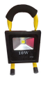 REFLECTOR LED RECARGABLE 10W MULTIUSOS (5V-110V) (900 LM) (IP65) (HT70122)
