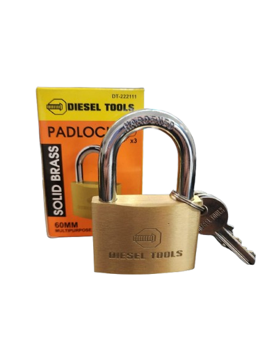 [X11795] CANDADO DIESEL TOOLS BRONCE DORADO 60 MM 11331