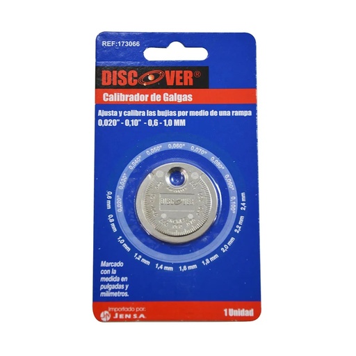 [X11818] CALIBRADOR TIPO MONEDA  PARA BUJIA 173066 DISCOVER