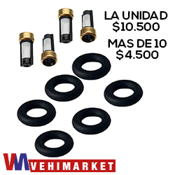 [X10401-P] KIT FILTROS REPARACION INYECTORES X4 (UNIVERSAL)  VH