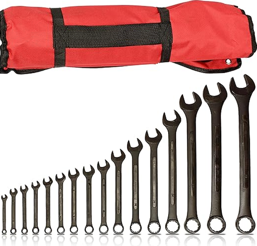 [X11182] JUEGO DE LLAVES COMBINADAS NEGRAS 14 PCS 8-24 MM - 1095A