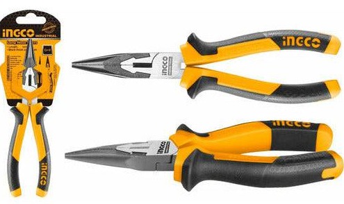[X11214] ALICATE PUNTA LARGA 6 CRV - INGCO - HLNP28168