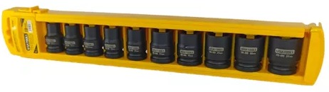 [X11228] JUEGO DE COPAS IMPACTO CORTA 1/2 SET 10PCS - UYUSTOOLS - DAA1210C