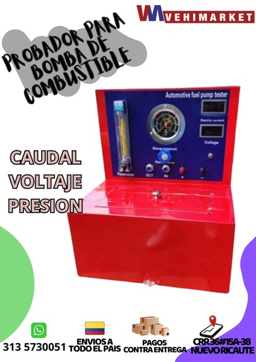[X11231] MAQUINA PROBADOR DE BOMBA  COMBUSTIBLE MODULO COMPLETO Y PILAS DE GASOLINA 