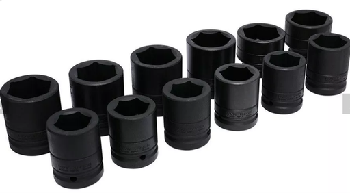 [X11234] JUEGO DE COPAS IMPACTO NEGRA 1/2 X 11 PIZ (3/8-1") - 132023