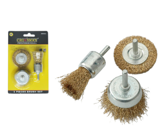 [X11250] JUEGO 3 CEPILLOS ALAMBRE - 0895003