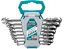 JUEGO 8 LLAVES COMBINADAS C/RATCHET FLEXIBLE 8-19MM- TOTAL - THT102RK586